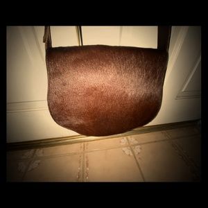 Patricia Nash Cow Hide Saddle Cross Body Bag